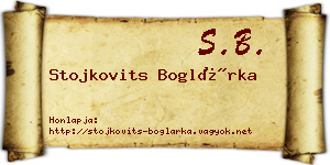 Stojkovits Boglárka névjegykártya